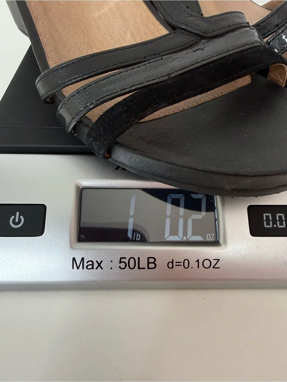 Abeo Black Lacey T Strap Wedge Sandal  Women's Size 8 Neutral Orthotic Comfort